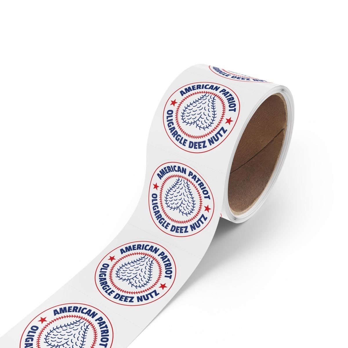 Free Oppression - Paper products - American Patriot Oligargle Deez Nutz - Round Sticker Roll