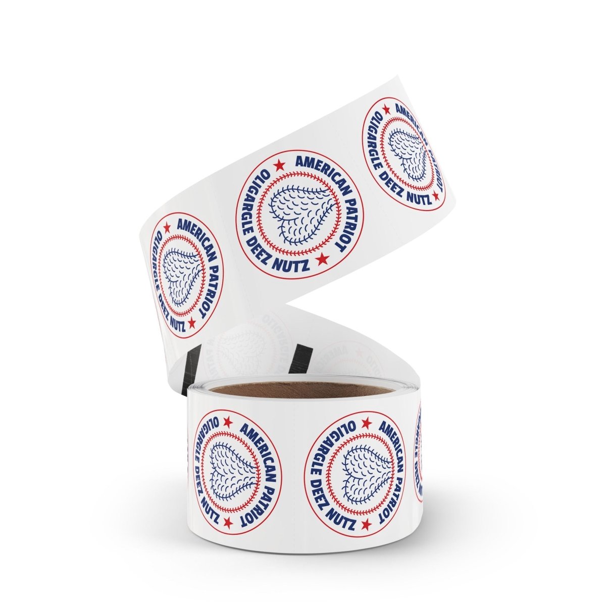 Free Oppression - Paper products - American Patriot Oligargle Deez Nutz - Round Sticker Roll