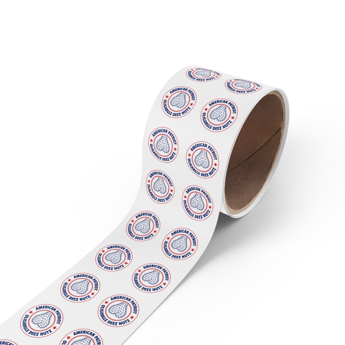 Free Oppression - Paper products - American Patriot Oligargle Deez Nutz - Round Sticker Roll