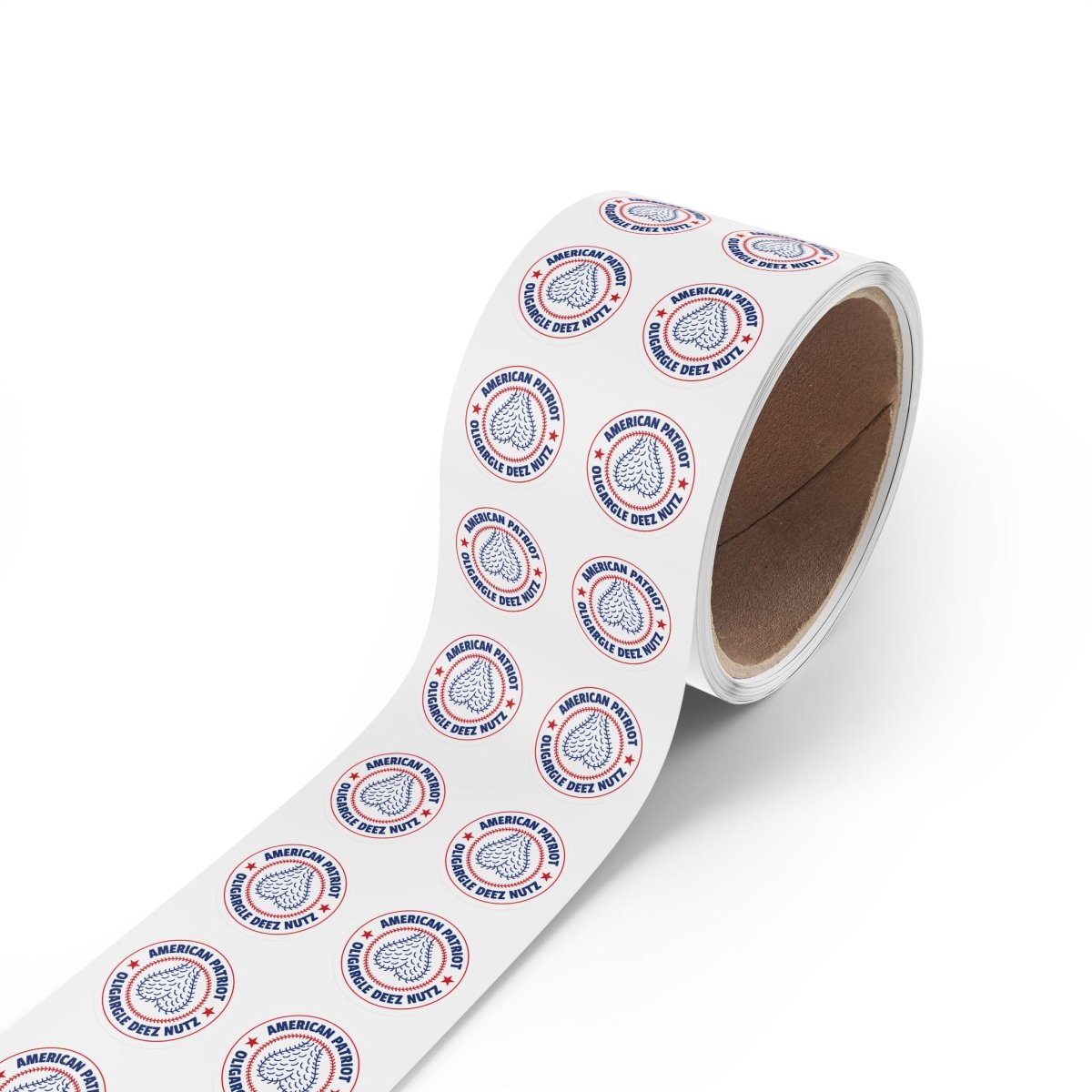 Free Oppression - Paper products - American Patriot Oligargle Deez Nutz - Round Sticker Roll