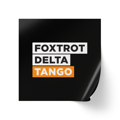 Free Oppression - Paper products - Foxtrot Delta Tango - Square Sticker Roll