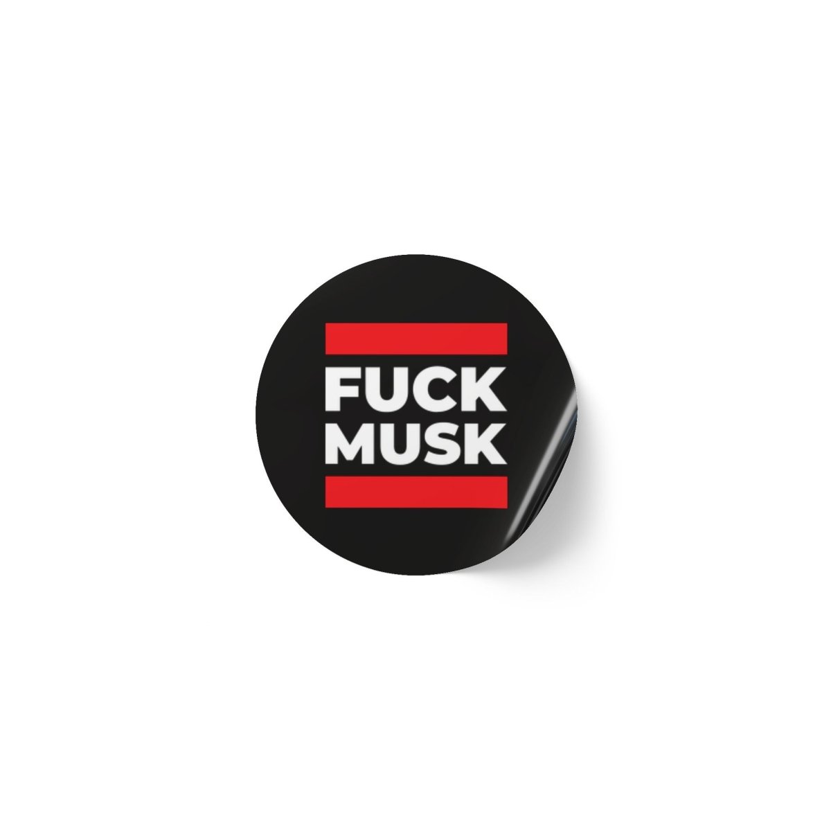 Free Oppression - Paper products - Fuck Musk – Round Sticker Roll