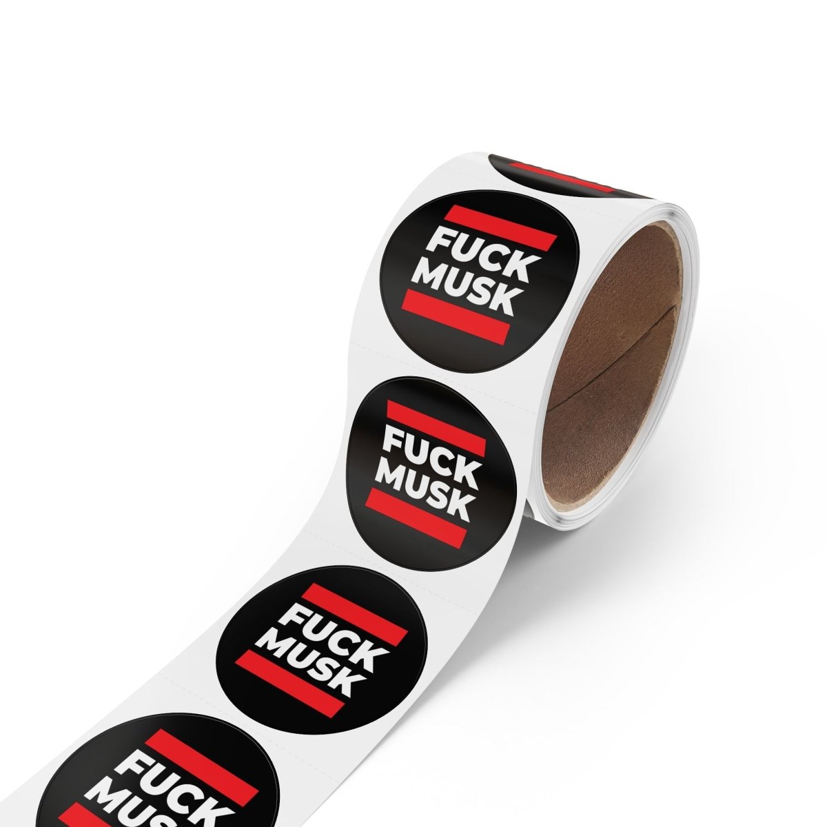 Free Oppression - Paper products - Fuck Musk – Round Sticker Roll