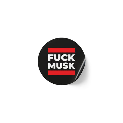 Free Oppression - Paper products - Fuck Musk – Round Sticker Roll