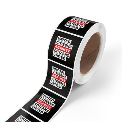 Free Oppression - Paper products - United Citizens Against Citizens United - Square Sticker Roll