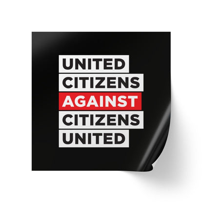 Free Oppression - Paper products - United Citizens Against Citizens United - Square Sticker Roll