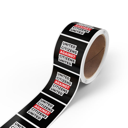 Free Oppression - Paper products - United Citizens Against Citizens United - Square Sticker Roll