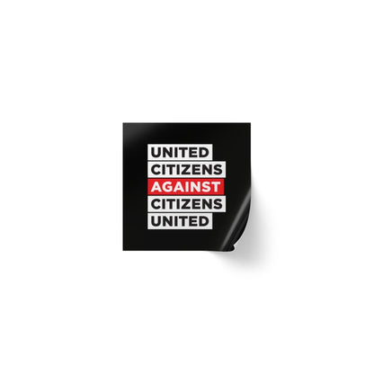 Free Oppression - Paper products - United Citizens Against Citizens United - Square Sticker Roll
