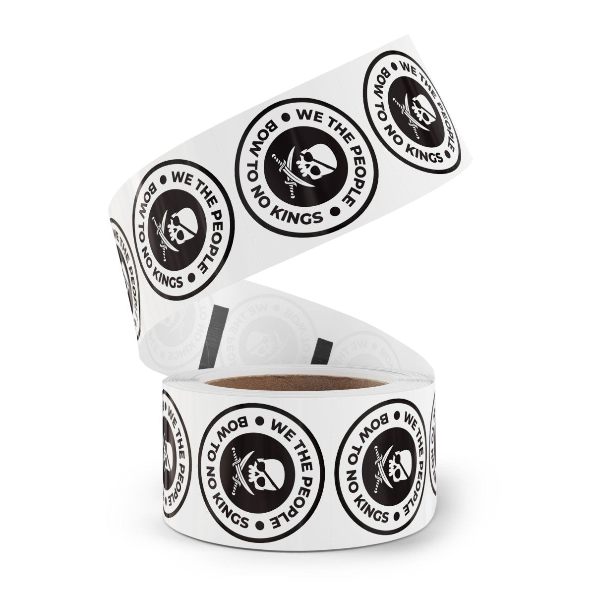 Free Oppression - Paper products - We The People Bow To No Kings – Round Sticker Roll