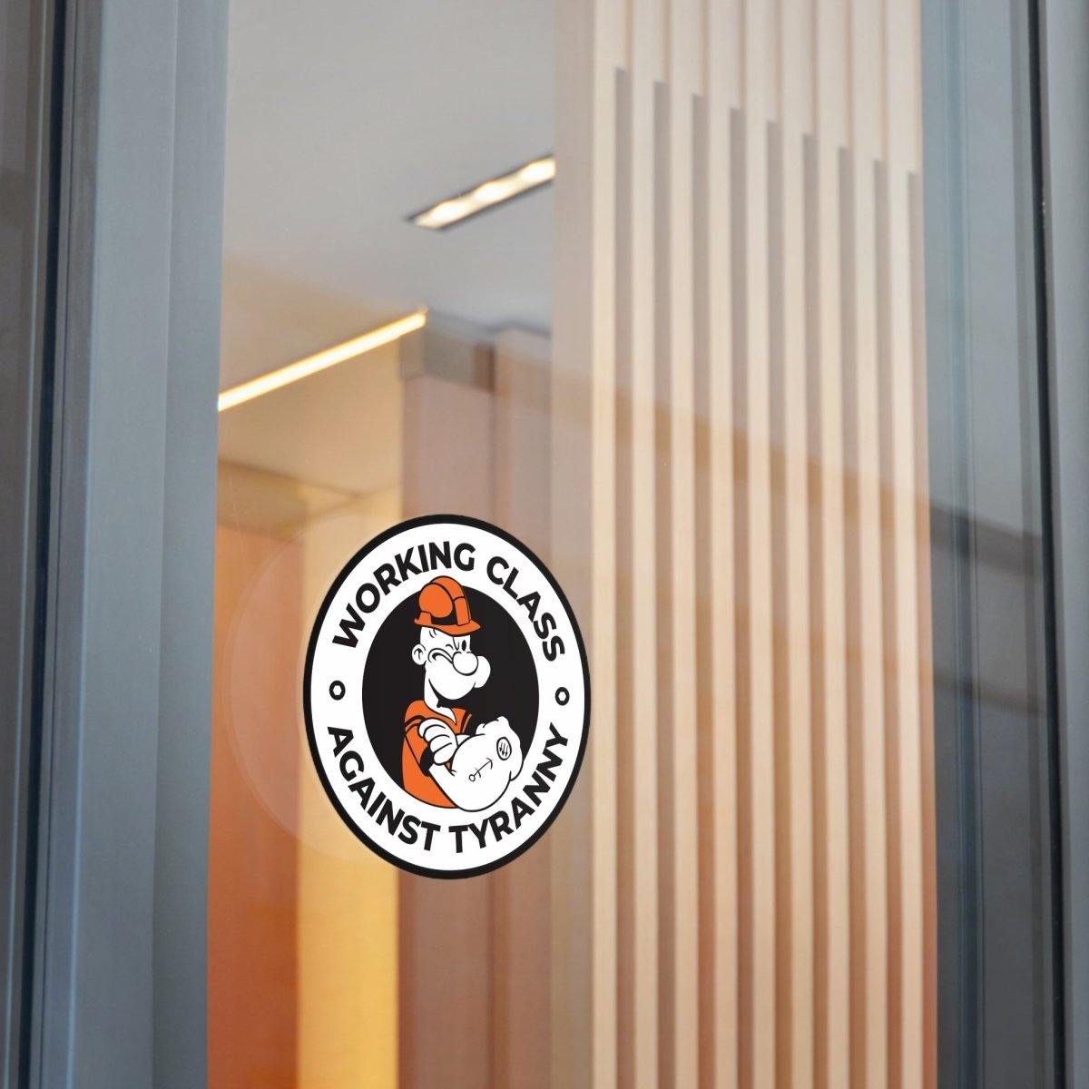 Free Oppression - Paper products - Working Class Against Tyranny – Round Vinyl Sticker