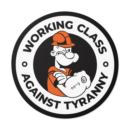 Free Oppression - Paper products - Working Class Against Tyranny – Round Vinyl Sticker