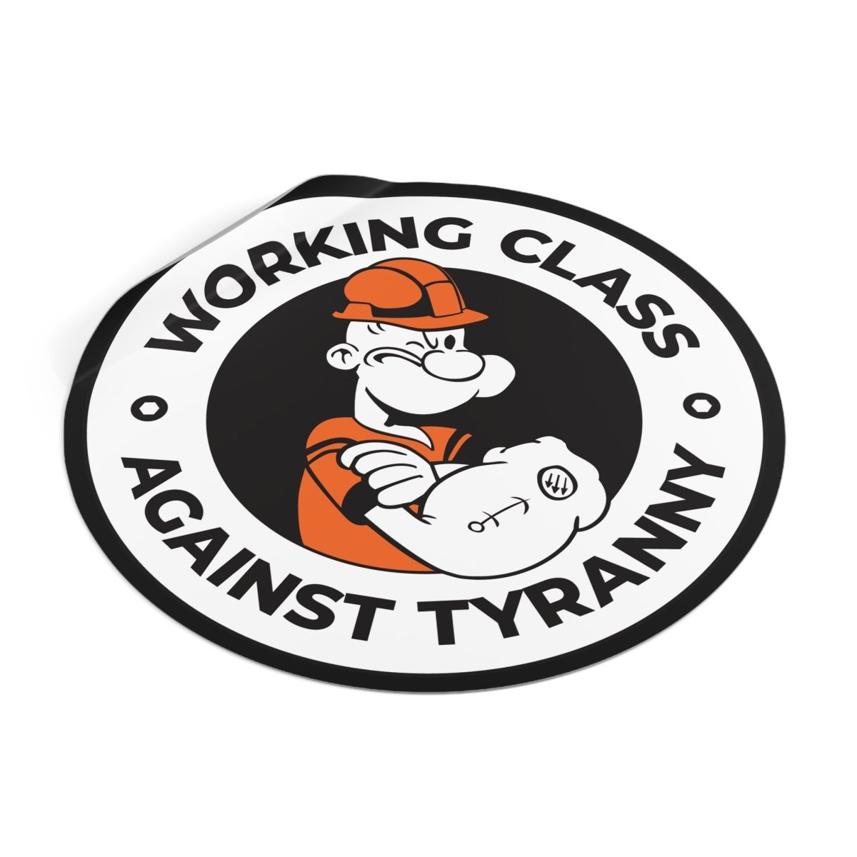 Free Oppression - Paper products - Working Class Against Tyranny – Round Vinyl Sticker