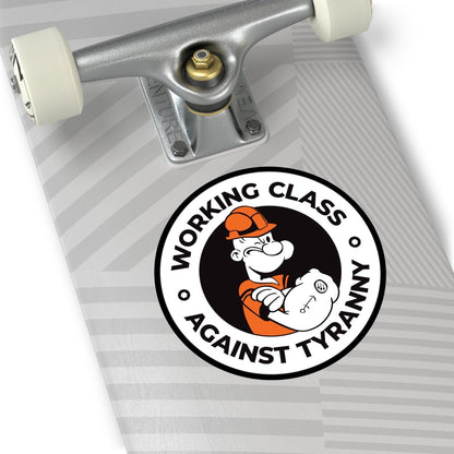 Free Oppression - Paper products - Working Class Against Tyranny – Round Vinyl Sticker