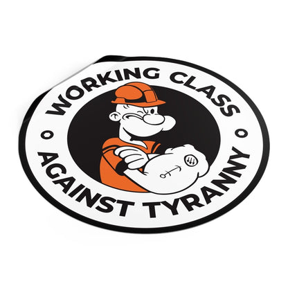 Free Oppression - Paper products - Working Class Against Tyranny – Round Vinyl Sticker