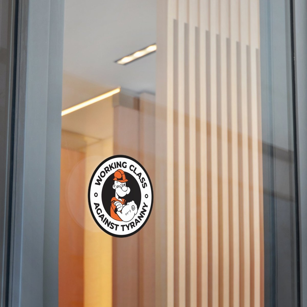 Free Oppression - Paper products - Working Class Against Tyranny – Round Vinyl Sticker