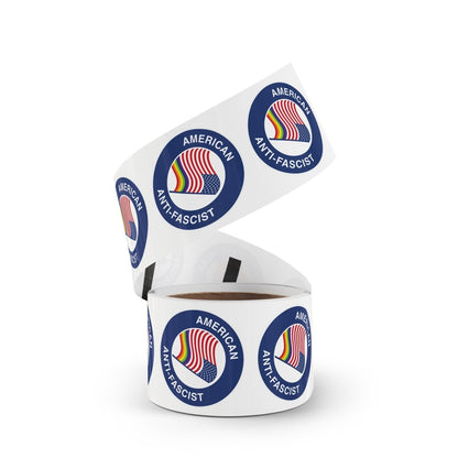 Free Oppression - Sticker Roll - American Anti - Fascist - Round Vinyl Sticker Roll — Anti Trump LGBT Protest "No Kings" Antifascist Decals