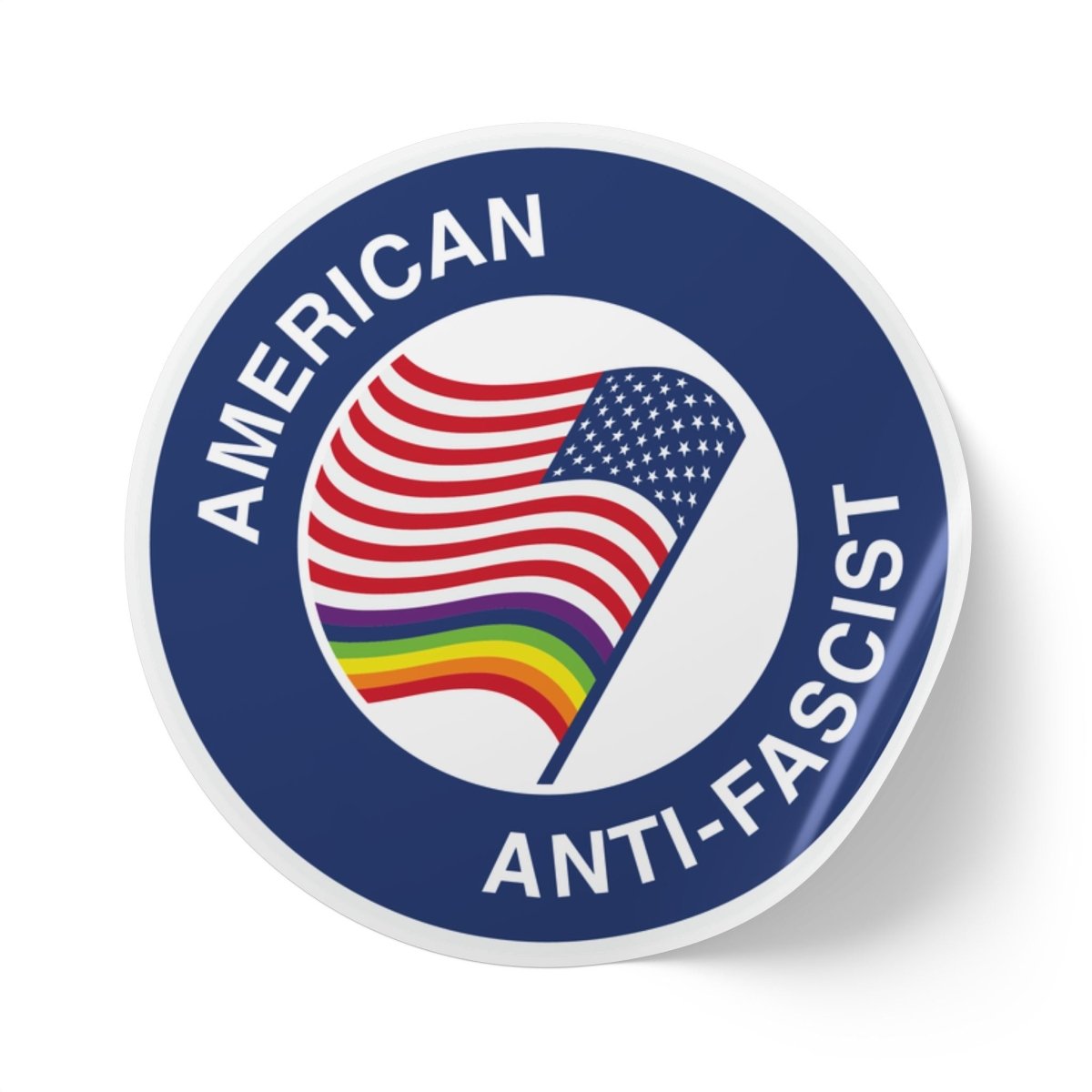 Free Oppression - Sticker Roll - American Anti - Fascist - Round Vinyl Sticker Roll — Anti Trump LGBT Protest "No Kings" Antifascist Decals
