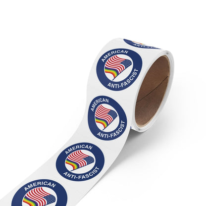 Free Oppression - Sticker Roll - American Anti - Fascist - Round Vinyl Sticker Roll — Anti Trump LGBT Protest "No Kings" Antifascist Decals