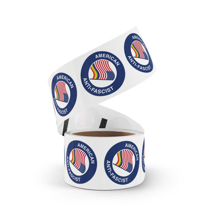 Free Oppression - Sticker Roll - American Anti - Fascist - Round Vinyl Sticker Roll — Anti Trump LGBT Protest "No Kings" Antifascist Decals