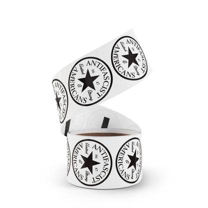 Free Oppression - Sticker Roll - Antifascist Americans United & Strong – Round Sticker Roll