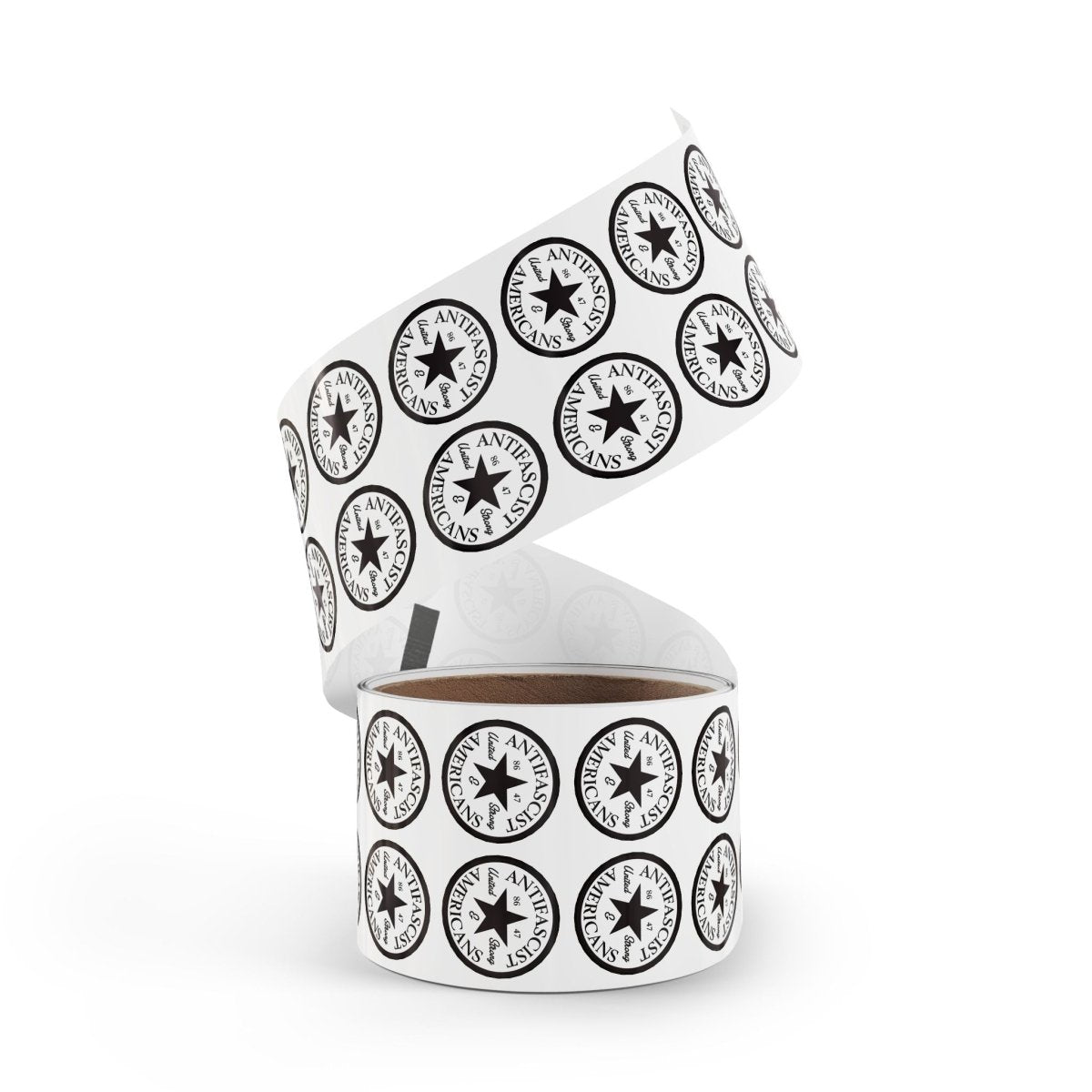 Free Oppression - Sticker Roll - Antifascist Americans United & Strong – Round Sticker Roll