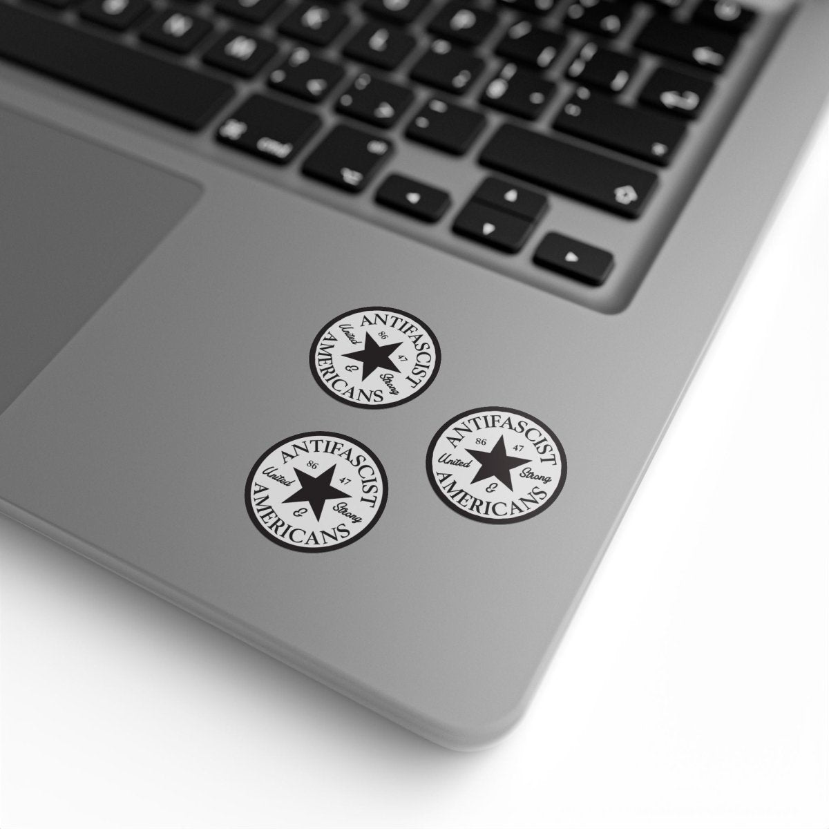 Free Oppression - Sticker Roll - Antifascist Americans United & Strong – Round Sticker Roll