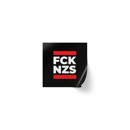 Free Oppression - Sticker Roll - FCK NZS - Square Vinyl Sticker Label Rolls - Anti Trump Protest "No Kings" Antifascist Decals