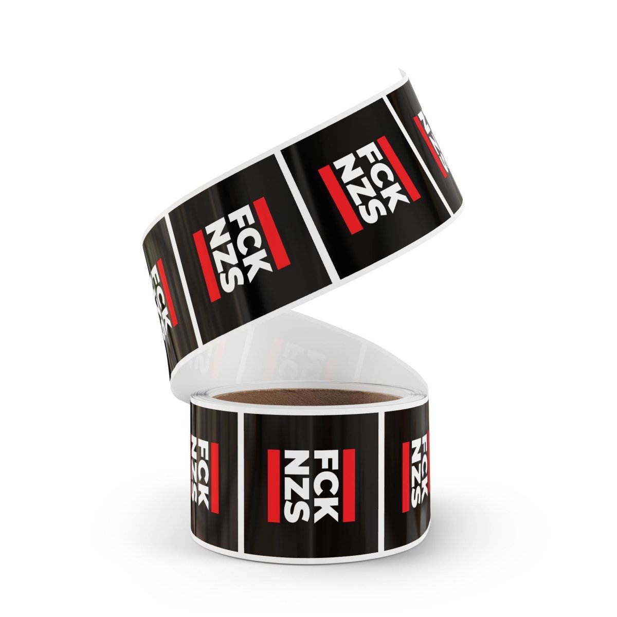 Free Oppression - Sticker Roll - FCK NZS - Square Vinyl Sticker Label Rolls - Anti Trump Protest "No Kings" Antifascist Decals