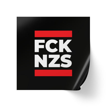 Free Oppression - Sticker Roll - FCK NZS - Square Vinyl Sticker Label Rolls - Anti Trump Protest "No Kings" Antifascist Decals