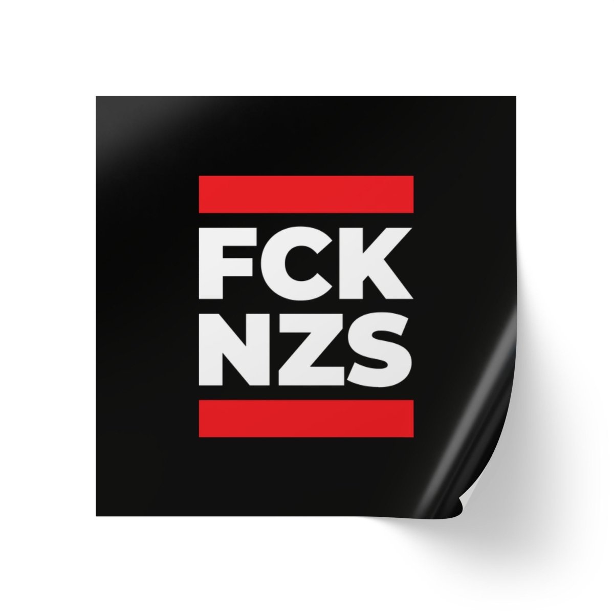 Free Oppression - Sticker Roll - FCK NZS - Square Vinyl Sticker Label Rolls - Anti Trump Protest "No Kings" Antifascist Decals