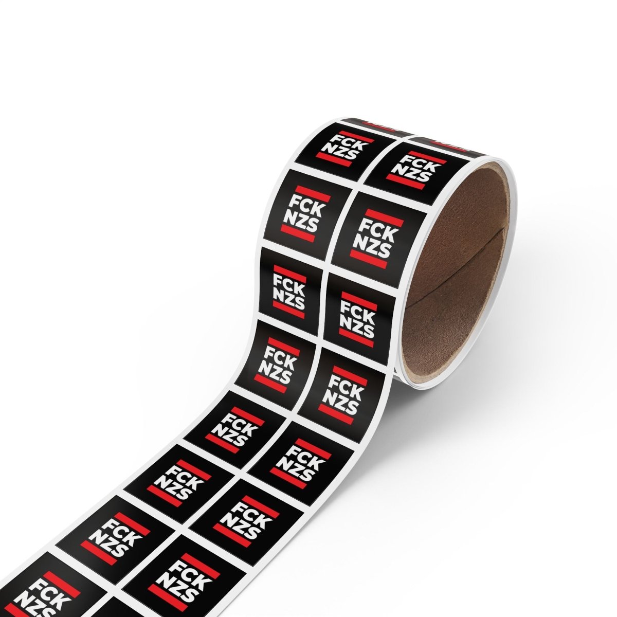Free Oppression - Sticker Roll - FCK NZS - Square Vinyl Sticker Label Rolls - Anti Trump Protest "No Kings" Antifascist Decals