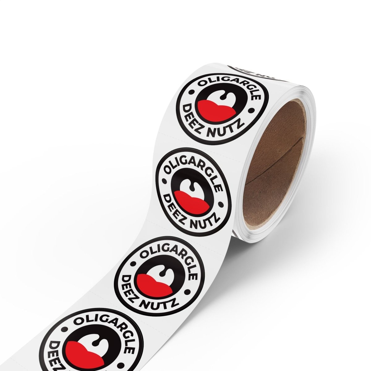 Free Oppression - Sticker Roll - Oligargle Deez Nutz – Round Sticker Roll