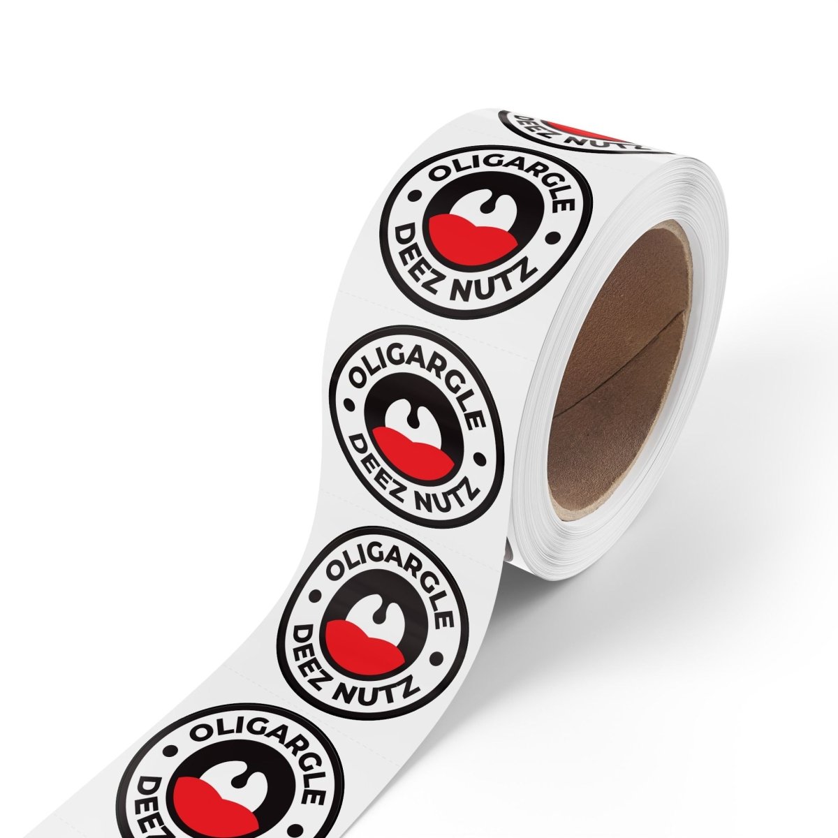 Free Oppression - Sticker Roll - Oligargle Deez Nutz – Round Sticker Roll
