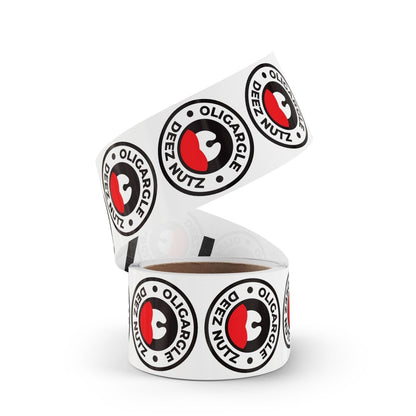 Free Oppression - Sticker Roll - Oligargle Deez Nutz – Round Sticker Roll