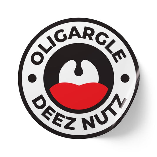 Free Oppression - Sticker Roll - Oligargle Deez Nutz – Round Sticker Roll