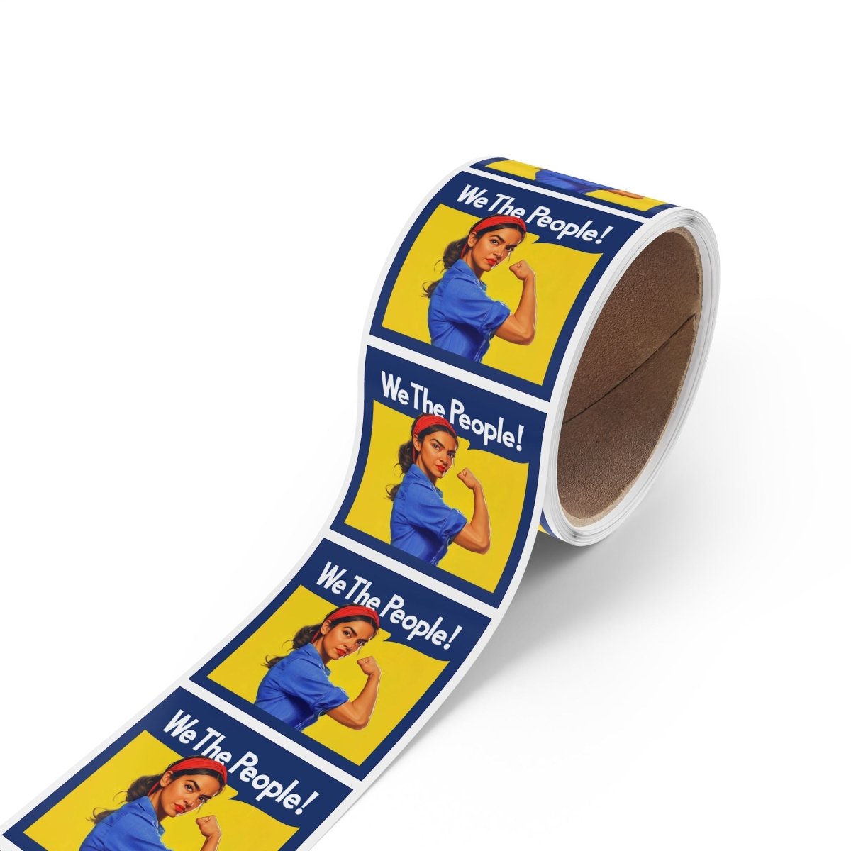 Free Oppression - Sticker Roll - We The People Alexandria Ocasio - Cortez AOC - Square Vinyl Sticker Roll — Anti Trump Protest "No Kings" Antifascist Decals