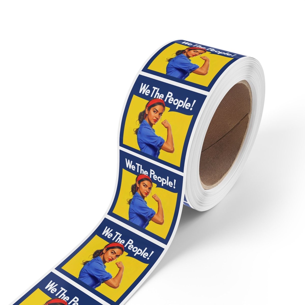 Free Oppression - Sticker Roll - We The People Alexandria Ocasio - Cortez AOC - Square Vinyl Sticker Roll — Anti Trump Protest "No Kings" Antifascist Decals