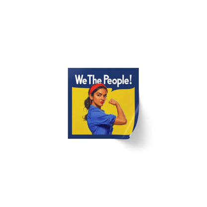 Free Oppression - Sticker Roll - We The People Alexandria Ocasio - Cortez AOC - Square Vinyl Sticker Roll — Anti Trump Protest "No Kings" Antifascist Decals