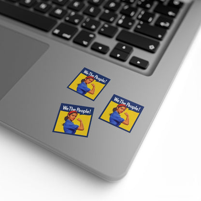 Free Oppression - Sticker Roll - We The People Alexandria Ocasio - Cortez AOC - Square Vinyl Sticker Roll — Anti Trump Protest "No Kings" Antifascist Decals