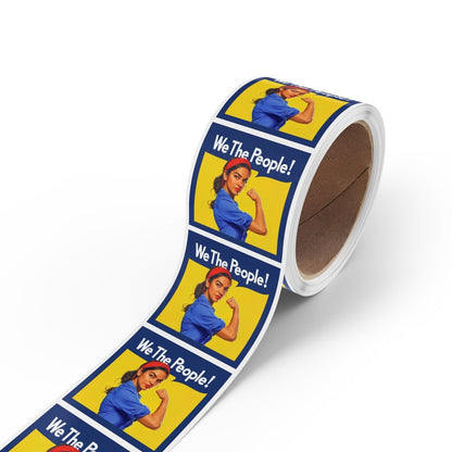 Free Oppression - Sticker Roll - We The People Alexandria Ocasio - Cortez AOC - Square Vinyl Sticker Roll — Anti Trump Protest "No Kings" Antifascist Decals