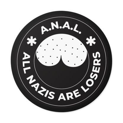 Free Oppression - Stickers - All Nazis Are Losers – Round Vinyl Sticker