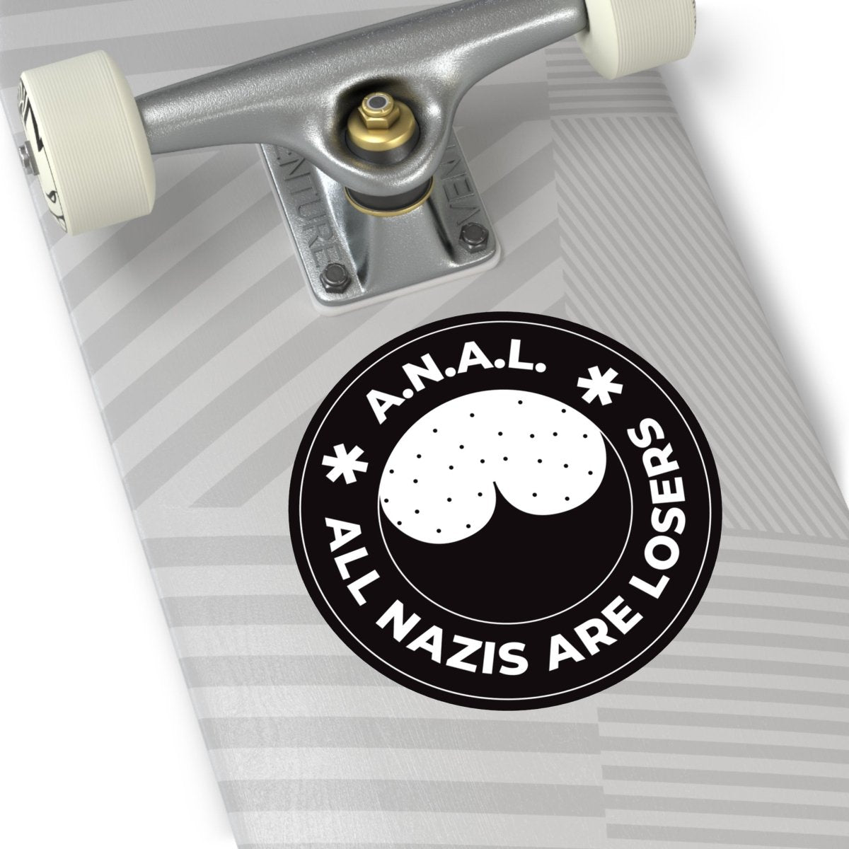 Free Oppression - Stickers - All Nazis Are Losers – Round Vinyl Sticker
