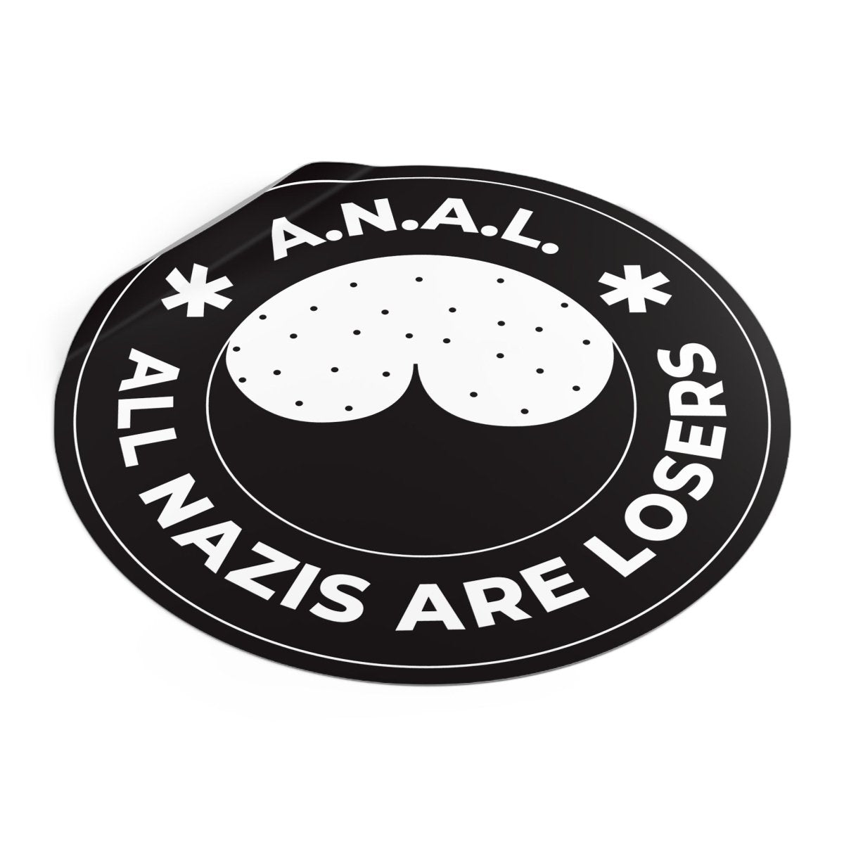 Free Oppression - Stickers - All Nazis Are Losers – Round Vinyl Sticker