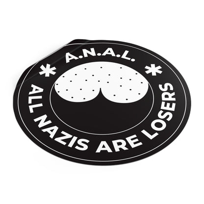 Free Oppression - Stickers - All Nazis Are Losers – Round Vinyl Sticker