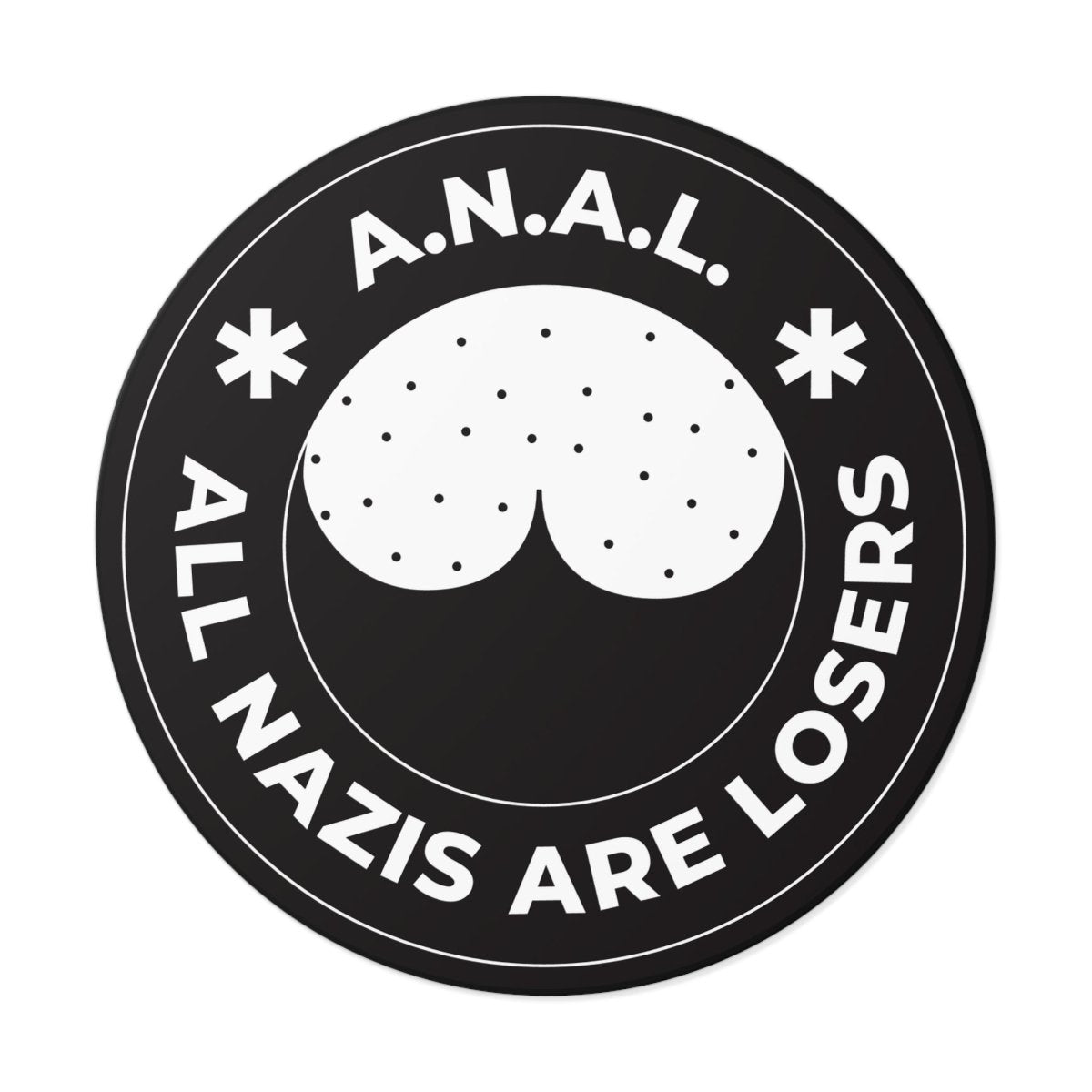 Free Oppression - Stickers - All Nazis Are Losers – Round Vinyl Sticker