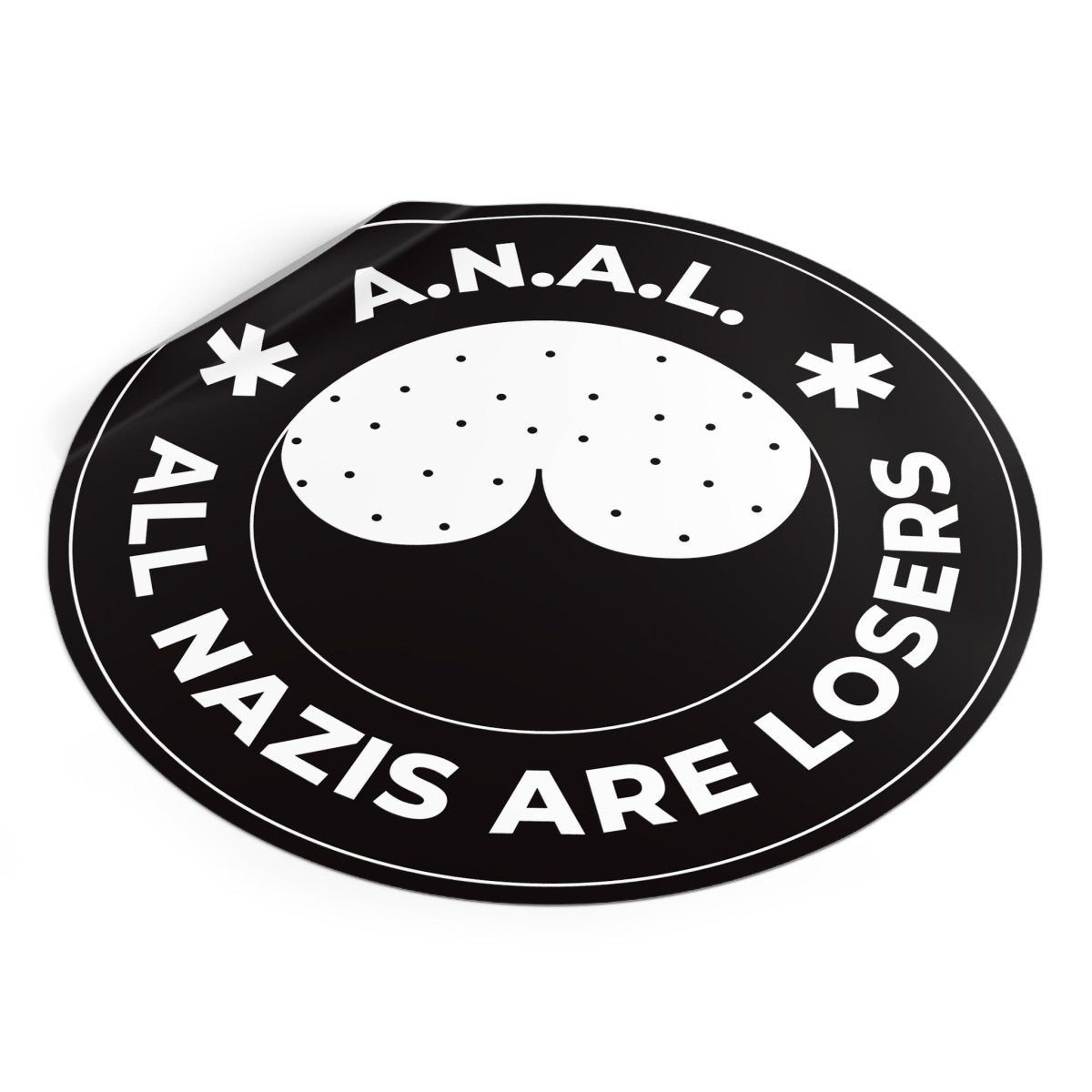 Free Oppression - Stickers - All Nazis Are Losers – Round Vinyl Sticker