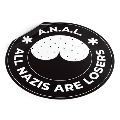 Free Oppression - Stickers - All Nazis Are Losers – Round Vinyl Sticker