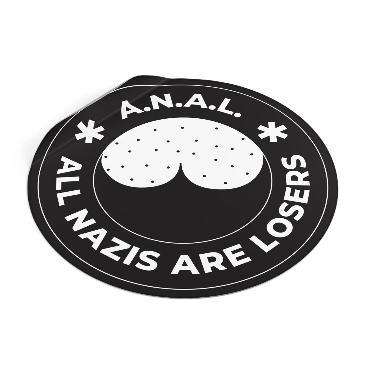 Free Oppression - Stickers - All Nazis Are Losers – Round Vinyl Sticker