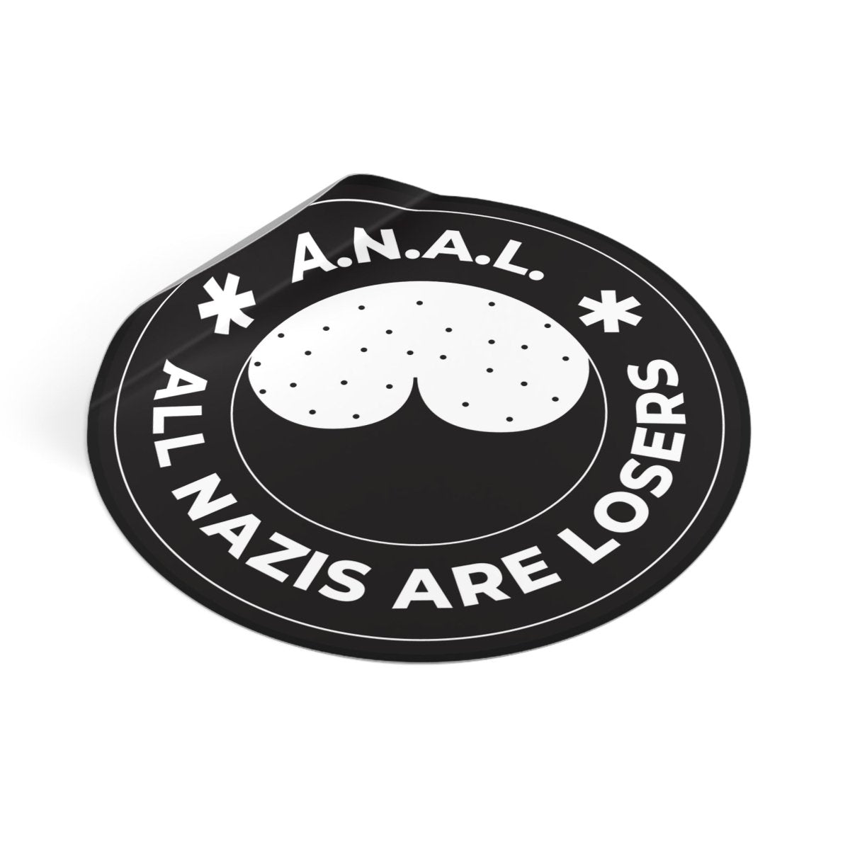 Free Oppression - Stickers - All Nazis Are Losers – Round Vinyl Sticker