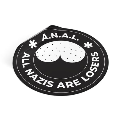 Free Oppression - Stickers - All Nazis Are Losers – Round Vinyl Sticker